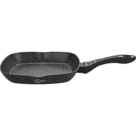 Tigaie Grill antiaderenta cu capac Samus VER283LGPB-28×28 cm