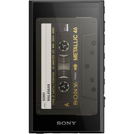 MP4 Player Sony Walkman NW-A306B, Hi-Res Audio, Amplificator S-master HX, Android 12, Ecran HD tactil, Bluetooth 5.0, Wi-Fi ac, USB Type-C, LDAC, 32GB, Autonomie 36 ore, Negru