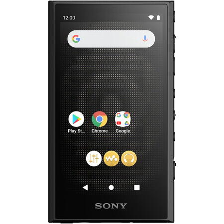 MP4 Player Sony Walkman NW-A306B, Hi-Res Audio, Amplificator S-master HX, Android 12, Ecran HD tactil, Bluetooth 5.0, Wi-Fi ac, USB Type-C, LDAC, 32GB, Autonomie 36 ore, Negru