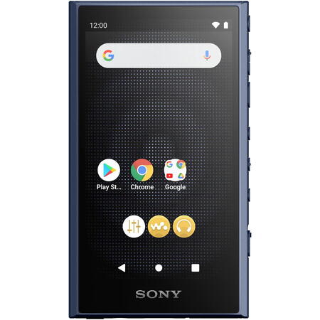 MP4 Player Sony Walkman NW-A306L, Hi-Res Audio, Amplificator S-master HX, Android 12, Ecran HD tactil, Bluetooth 5.0, Wi-Fi ac, USB Type-C, LDAC, 32GB, Autonomie 36 ore, Albastru