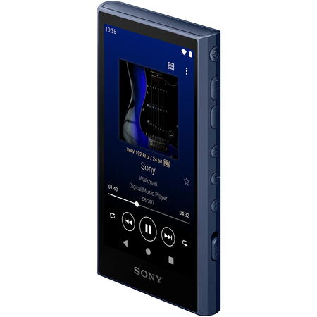 MP4 Player Sony Walkman NW-A306L, Hi-Res Audio, Amplificator S-master HX, Android 12, Ecran HD tactil, Bluetooth 5.0, Wi-Fi ac, USB Type-C, LDAC, 32GB, Autonomie 36 ore, Albastru