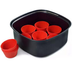 Set pentru copt PHILIPS XXL HD9956/00, negru-rosu