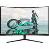 Monitor Gaming Philips EVNIA Curbat, 31.5", VA, QHD, 180Hz, 1ms, 0.5ms, HDR10, FlickerFree, HDMI, DisplayPort, 32M2C3500L/00, Negru