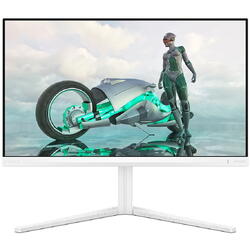 Monitor Gaming Philips EVNIA, 23.8", IPS, FHD, 180Hz, 1ms, 0.5ms, HDR10, FlickerFree, Boxe 2W x 2, HA, Pivot, HDMI, DisplayPort, Alb, 24M2N3201A/00