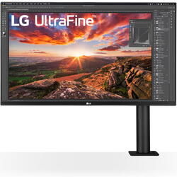 Monitor LED LG UltraFine Ergo 32UN880K-B 31.5 inch UHD IPS 5 ms 60 Hz USB-C HDR