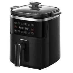 Friteuza cu aer cald Heinner Fry&Grill HAFG-B5BK2600, 2600W, capacitate 5L, 6 programe presetate, panou de comanda electronic, timp maxim de preparare: 60 min, Negru