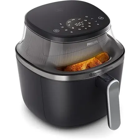 Friteuza cu aer cald NA331/00, RapidAir Plus, 6.2 L, 1700 W, 12 presetari, Negru
