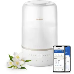 Philips Umidificator de aer Seria 1000, HU1510/04, Automat si Nocturn, Grad de umidificare 275  ml/h, Alb