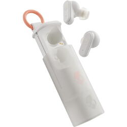 Casti In-Ear Skullcandy Dime Evo, True Wireless, Bluetooth, Multipoint, IPX4, Autonomie 36 ore, Bone Orange