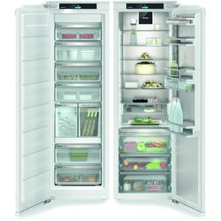 Combinatie side by side incorporabila Liebherr IXRFA 5175, 509 L, No Frost, Display TFT 2,4” color, ecran Touch & Swipe, SuperFrost, BioFresh, IceMaker, Alb