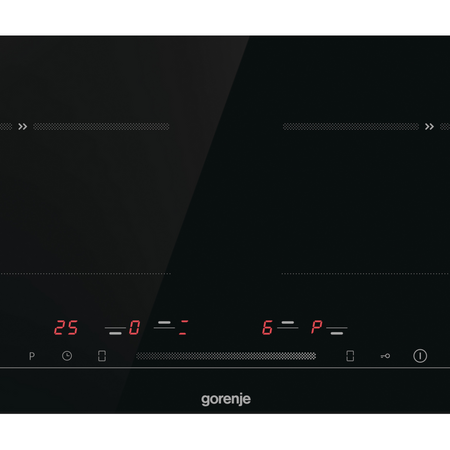 Plita incorporabila cu inductie, Gorenje ISC646BSC, 4 zone de gatit, SliderTouch, 60 cm, Negru