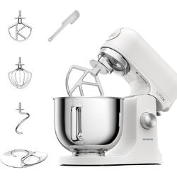 Robot de bucatarie KENWOOD kMiX KMX751AWH, 1000 W, vas inox 5 l, 6 trepte viteza, 3 accesorii patiserie, functie amestecare delicata, functie pornire lenta, alb