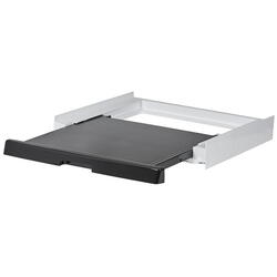 Kit suprapunere uscator si masina de spalat, Haier HASTKU10B, alb + negru, PVC, 55 x 55 x 5 cm, polita retractabila