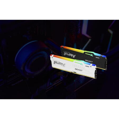 Memorie Kingston FURY Beast RGB 16GB DDR5 6000MHz CL36