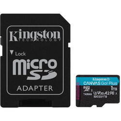 Card de memorie Kingston, 1TB, Canvas GO Plus, Clasa 10 UHS-I