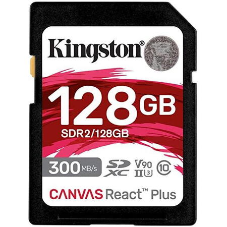 Card de memorie, Kingston, 128 GB, Clasa 10, UHS-II U3, Multicolor