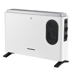 Convector Heinner HCVH-MV2000WH, 2000 W, Ventilator turbo, 3 setari de temperatura, Termostat ajustabil, Potectie supraincalzire, Alb
