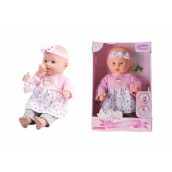 MomKi Bebelusul pupacios, 35 cm, miscari faciale