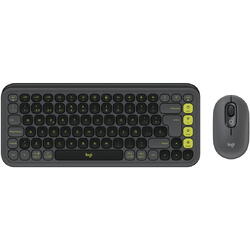Kit Wireless Tastatura + Mouse Logitech POP ICON COMBO, Bluetooth, EasySwitch, Graphite