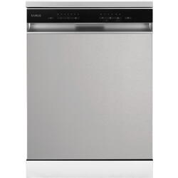 Masina de spalat vase Samus SDBX614.8, 14 seturi, 8 Programe, Latime 60 cm, Clasa energetica D, Afisaj electronic, Inox/Negru