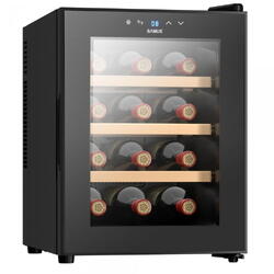 Racitor pentru vin Samus SRV37LM12, 33 l, 12 sticle, Panou control tactil cu afisaj electronic, Clas E