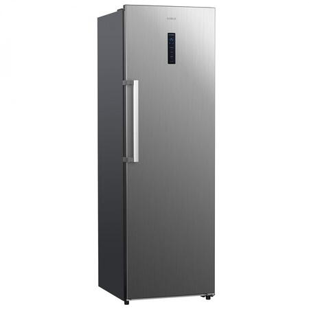 Congelator Samus SCXE346NFE, 274 L, Full No Frost, Multi Air Flow System, Afisaj Led, 3 rafturi din sticla, 3 sertare + 1 sertar Jumbo Box, Clasa energetica E, H 185 cm, Inox/ Argintiu