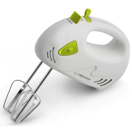 Mixer de mana, Esperanza, EKM007G, 125W, 7 trepte de viteza, Alb/Verde