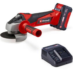 Polizor unghiular pe acumulator Einhell Power X-Change TC-AG 18/115 li Kit, diametru disc 115mm, 8500 rpm, taiere max, 28 mm, 1 acumulator de 4 Ah, incarcator