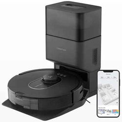 Robot de aspirare Roborock Qrevo MAXV RSD0710CE, 7000 pa, aspirator, mop si statie inteligenta cu golire automata, 60W, Lidar, 5200mAh, negru