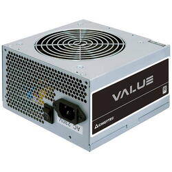 Sursa PC Chieftec Value 500 W Non-modulara Certificare 80 Plus Ventilator 120MM CPU 4+4 pin x1 PCI-E 6+2 pin x1 SATA x3 Gri