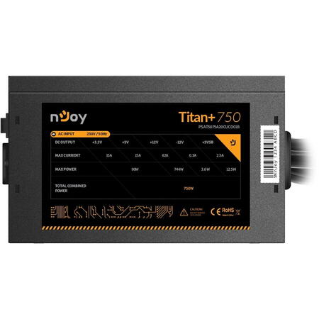 Sursa nJoy Titan+ 750, 750W, 80+ Bronze, DC-DC, PFC Activ
