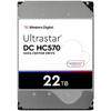 WESTERN DIGITAL ULTRASTAR Hard disk, Western Digital, 22TB WD 3.5" Ultrastar DC HC570 SATA Winchester, 0F48155/WUH722222ALE6L4, 0F48155