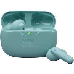 Casti In-Ear JBL Wave Beam 2, True Wireless, Bluetooth, ANC, IP54, Autonomie 40 ore, Multi-Point, Albastru