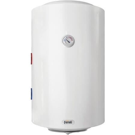 Boiler termoelectric Ferroli Power Termo 80V STG, 75 l, 1.5 kW, MPa 0.8, instalare verticala, Alb