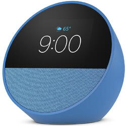 Boxa inteligenta Amazon Echo Spot 2024, Display 2.83", Wi-Fi, Bluetooth, Albastru