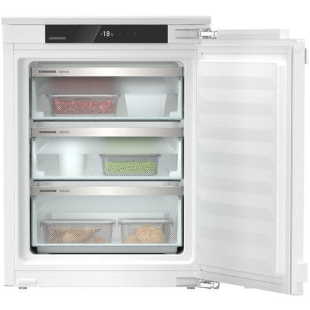 Congelator incorporabil Liebherr IFNd 3503 Pure, NoFrost, 65 l, H 73 cm, Clasa D, Alb