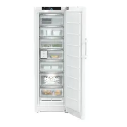 Congelator Liebherr FNc 527i Peak, NoFrost, 60 cm, 277 L, EasyTwist-Ice, SpaceBox, SmartDeviceBox, EasyOpen, SuperFrost, Clasa C, Alb