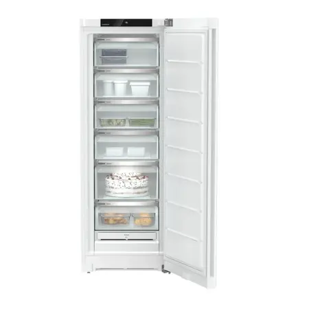 Congelator Liebherr FNd 5026 Plus, NoFrost, 60 cm, 238 l, SpaceBox, Display tactil, SuperFrost, Clasa D, Alb