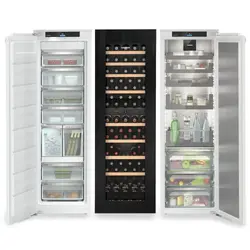 Combina frigorifica incorporabila Side by Side Liebherr IXRFW 5173 Peak, BioFresh, NoFrost, 786 l, Vitrina vinuri-TipOpen, Sertare OpenStage, IceTower, SmartDeviceBox integrat