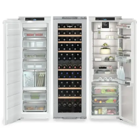 Combina frigorifica incorporabila Side by Side Liebherr IXRFW 5180 Peak, NoFrost, BioFresh cu HydroBreeze, 768 l, InfinitySpring, Vitrina vinuri, IceTower, SmartDeviceBox integrat