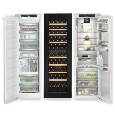 Combina frigorifica incorporabila Side by Side Liebherr IXRFW 5183, NoFrost, BioFresh Professional cu HydroBreeze, 785 l, Vinidor Tip Open, InfinitySpring, SmartDeviceBox, IceTower