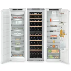 Combina frigorifica incorporabila Side by Side Liebherr IXRFW 5100 Pure, NoFrost, EasyFresh, 780 l, Vitrina vinuri, VarioSpace, SuperCool