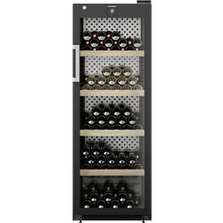 Vitrina pentru vinuri Liebherr WPbli 5031 GrandCru Selection 196 sticle, Clasa F, Rafturi lemn, Control electronic Display, H 168.4 cm, 386 l, Negru
