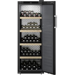 Vitrina pentru vinuri Liebherr WSbli 5031 GrandCru Selection 196 sticle, Clasa F, Rafturi lemn, Control electronic Display, H 168.4 cm, 378 l, Negru