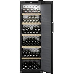 Vitrina pentru vinuri Liebherr WSbli 5231 GrandCru Selection 229 sticle, Clasa E, Rafturi lemn, Control electronic Display, H 188.4 cm, 434 l, Negru