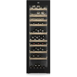 Vitrina pentru vinuri Liebherr WPgbi 5272 Vinidor Selection, 368 l, 106 sticle, Clasa F, 185.4 cm, BlackSteel