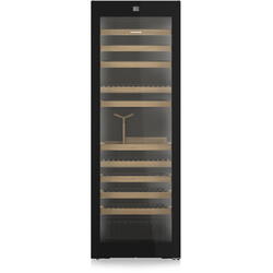 Vitrina pentru vinuri Liebherr WPgbi 7483 Vinidor Selection, 569 l, 149 sticle, Clasa F, 201.3 cm, BlackSteel