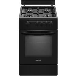 Aragaz Nobeltek NLT 5551N/G1, Gaz, 4 arzatoare, Siguranta plita si cuptor, Echipat cu diuze GPL, Diuze GN de schimb, 50 cm, Negru