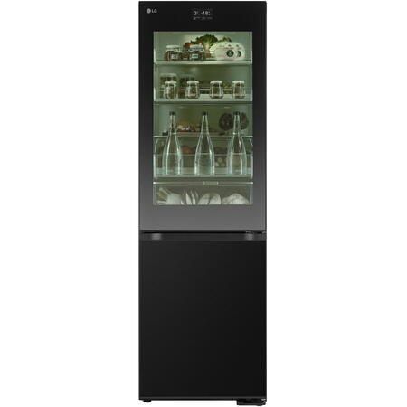 Combina frigorifica LG MoodUP GBG7190CEV, 349 l, InstaView, Compresor Smart Inverter, Wi-Fi, Linear Cooling, Clasa C, H 186 cm, Multicolor