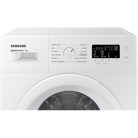 Masina de spalat rufe Samsung WW60A3120WE/LE, 6 kg, 1200 RPM, Clasa C, Hygiene Steam, Quick Wash 15 min, Alb